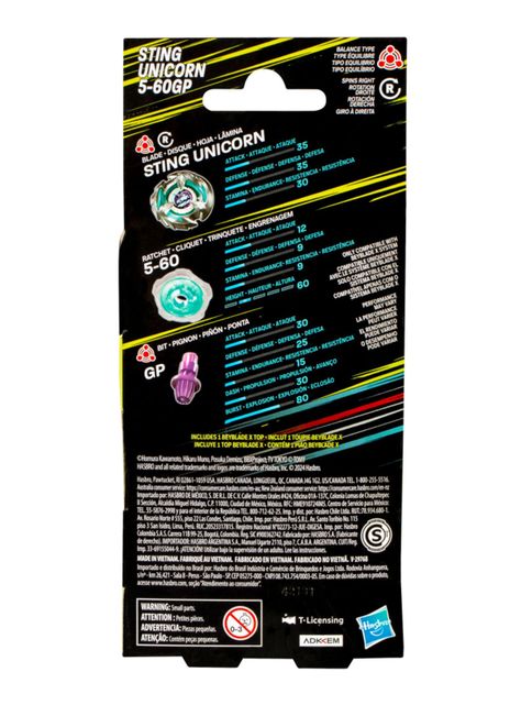 Trompo X Kit de Refuerzo Sting Unicorn 5-60GP-3