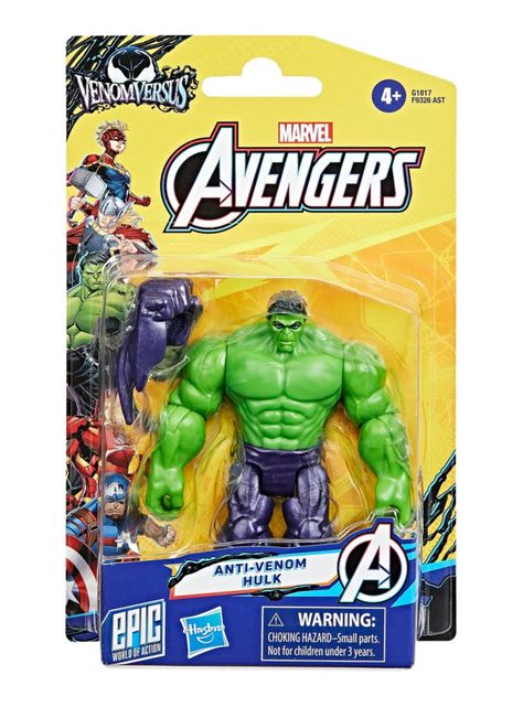 Figura de Acción Avengers Venom Versus Anti-Venom Hulk-3