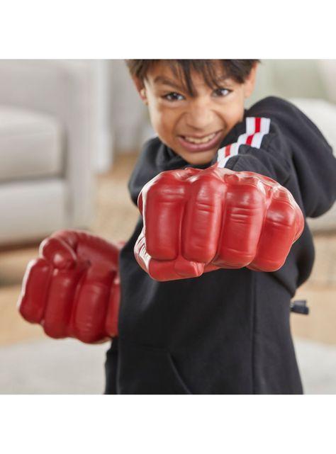Guante Marvel Avengers Super Puños Hulk Rojo-5