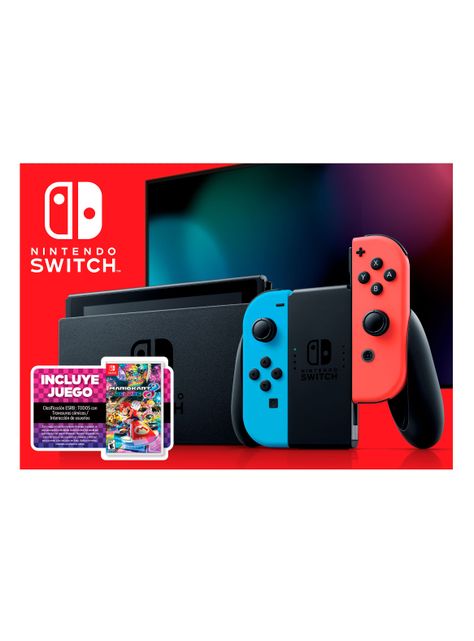 Consola Nintendo Switch Neon + Switch Mario Kart 8 Deluxe-0