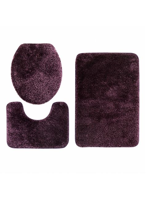 Piso Modalfo de Baño 50 x 75 cm Bañomi Morado Oscuro Liso-0