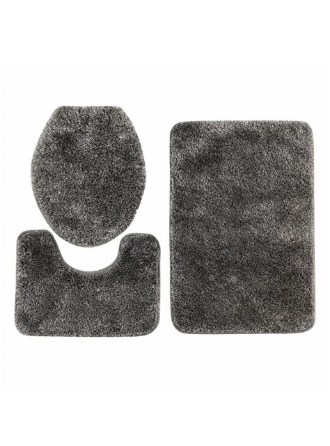 Piso Modalfo de Baño 50 x 75 cm Bañomi Gris Oscuro Liso-0