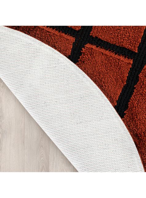 Alfombra Infantil 100 x 100 cm Basketball Naranja-3