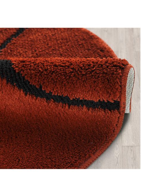 Alfombra Infantil 100 x 100 cm Basketball Naranja-2