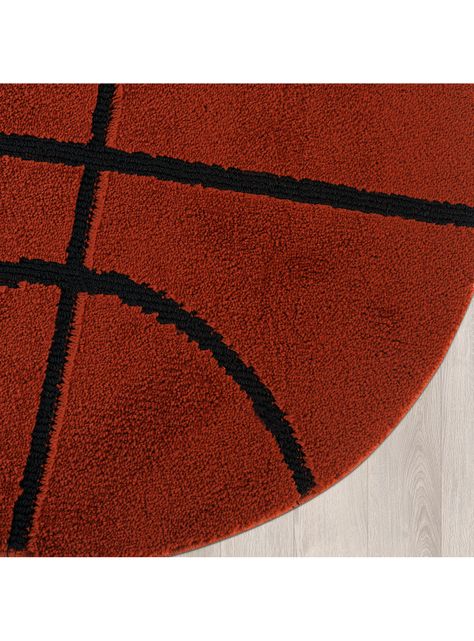 Alfombra Infantil 100 x 100 cm Basketball Naranja-4