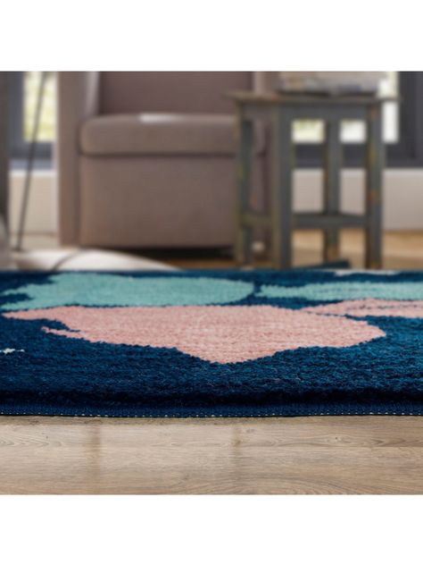Alfombra Infantil 100 x 160 cm Kids Azul Marino-5