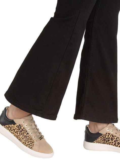 Zapatilla Urbana Leopardo Cuero Rosalia660164 Mujer-0