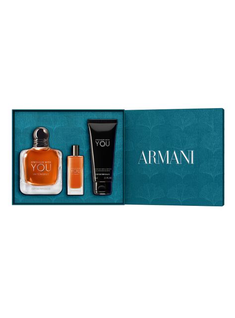 Set Perfume Stronger With You Intensely EDP Hombre 100ml + 15ml  + Shower Gel 75ml Giorgio Armani-2