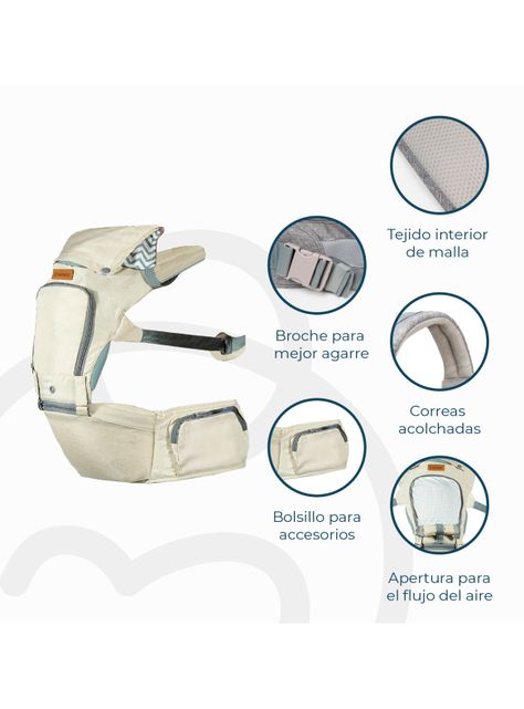 Porta Bebé Cy019 Beige-4