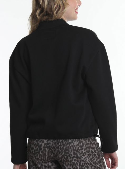 Polerón Bomber Full Zipper Bonded Piqué-1