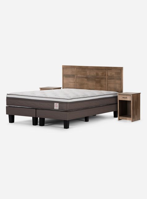 Cama Europea New Style 6 King + Set de Muebles Robin Tostado-0