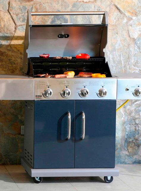 Parrilla a Gas Texas 4 Q + Quemador Lateral Infrarrojo-4