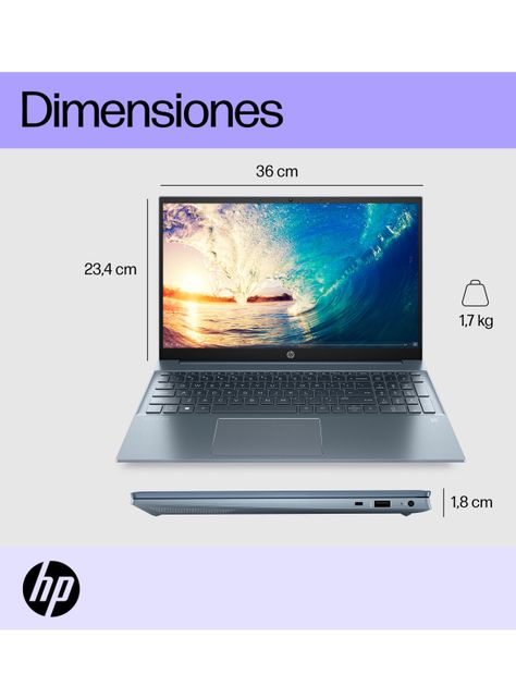 Notebook Pavilion 15-eg2503la Intel Core i5 12va Gen 16GB RAM 512GB SSD 15" Windows-1