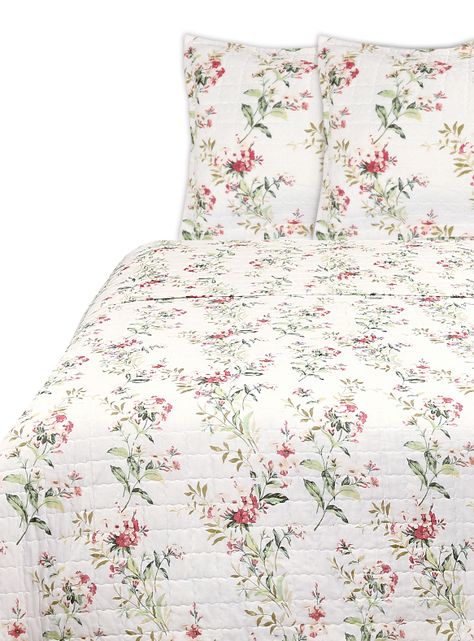 Quilt Sarah Miller 2 Plazas Floreado-0