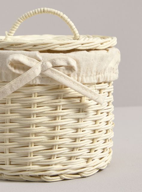 Canasto Porta Rollo Blanco M-2