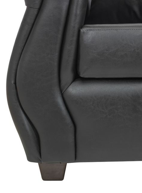 Sofá Violeta PU Negro 3 Cuerpos-4