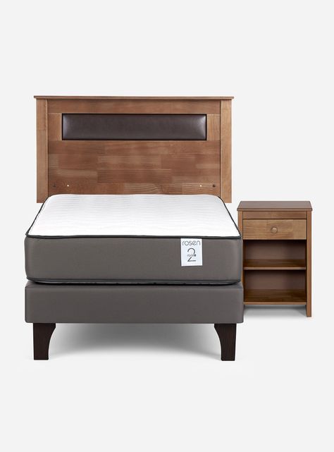 Cama Europea New Style 2 Plus 1 Plaza + Set de Muebles Ferrara-1