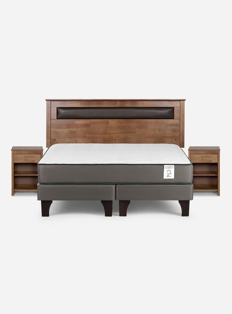 Cama Europea New Style 2 Plus King + Set Muebles Ferrara-1