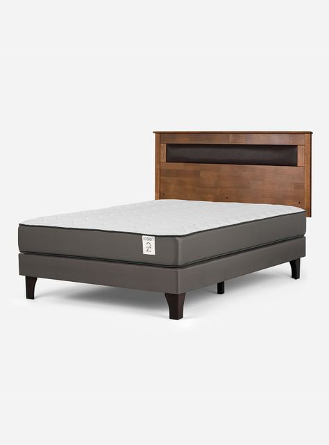 Cama Europea New Style 2 Plus 2 Plazas + Respaldo Ferrara-0