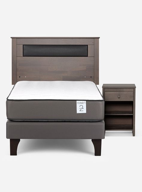 Cama Europea New Style 2 Plus 1 Plaza + Set Muebles Ferrara-1