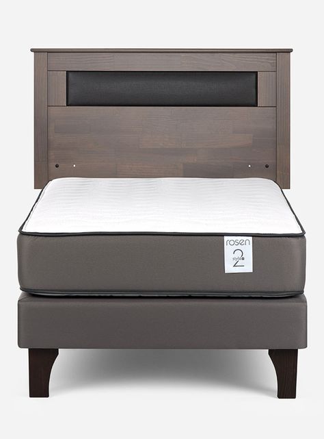 Cama Europea New Style 2 Plus 1 Plaza + Respaldo Ferrara-1