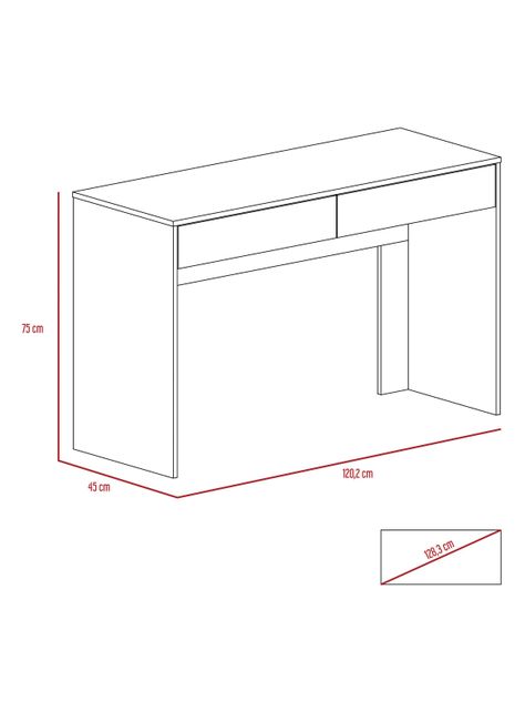 Escritorio TuHome Acre Rovere Blanco-1
