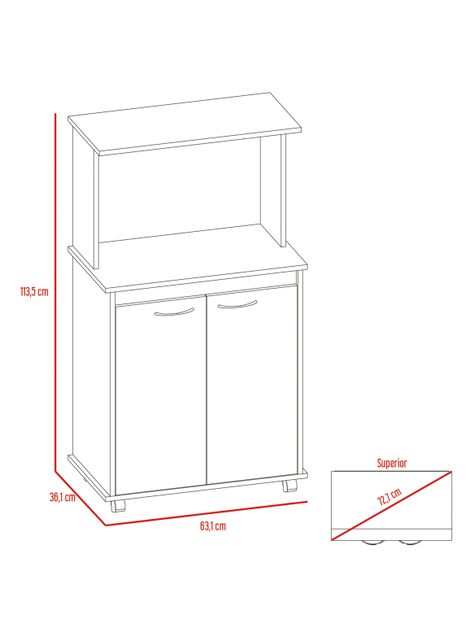 Mueble Cocina Kitchen 36 Negro TuHome-1