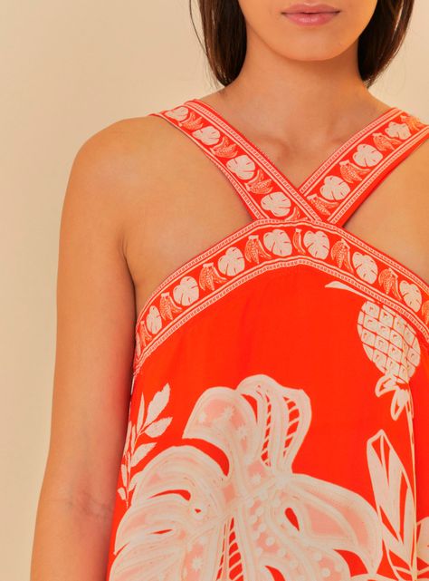 Vestido Halter Hojas-2