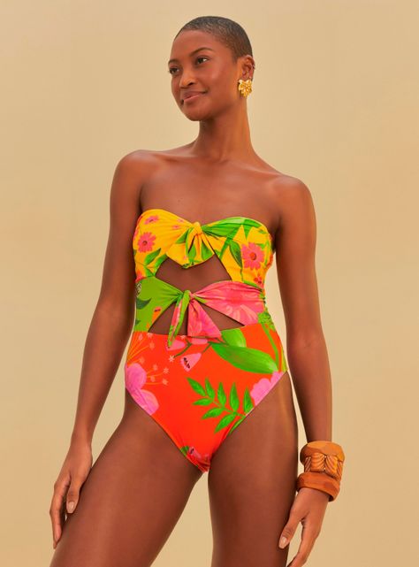 Traje de Baño Flores-0