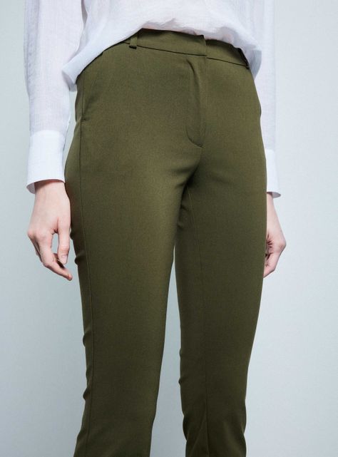 Pantalón de Vestir Recto Tiro Medio-2