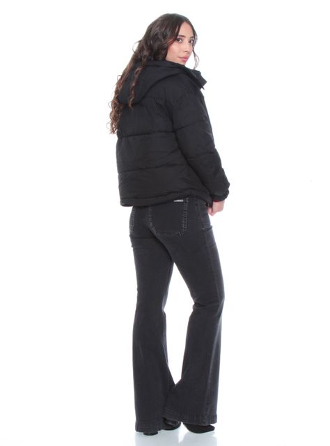 Parka Manga Larga Reversible Capucha y Piel Sintética-4