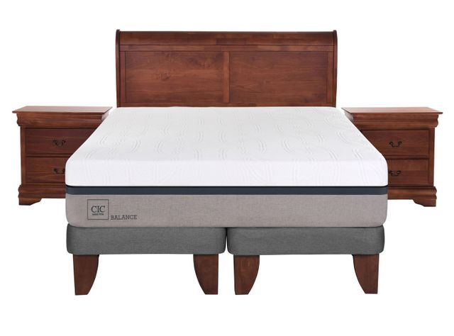 Set Cama Europea Balance King Base Dividida + Set Muebles Miró-1