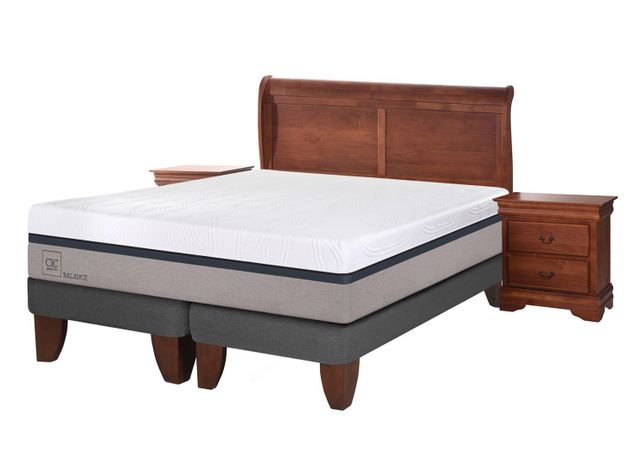 Set Cama Europea Balance King Base Dividida + Set Muebles Miró-0
