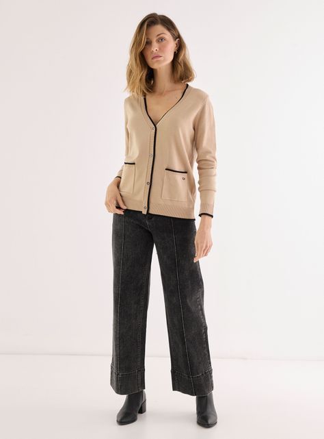 Chaleco Liso Borde Color-3