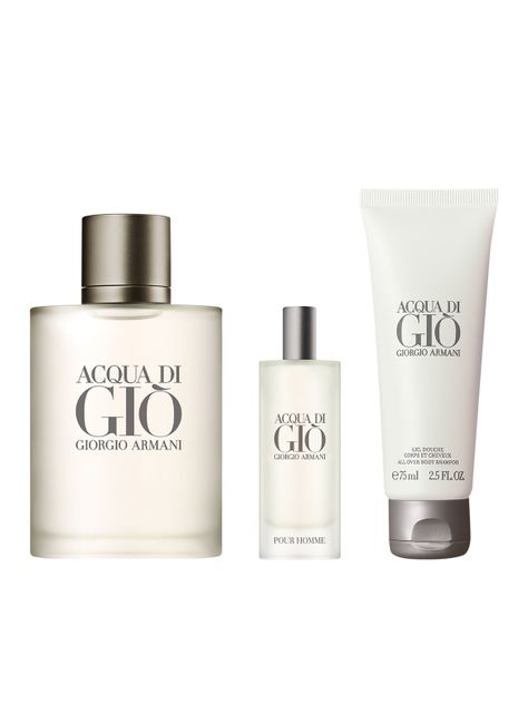Set Perfume Armani Holiday Acqua di Gio EDT Hombres 100 ml + EDT 15 ml + Gel de ducha 75 ml-0
