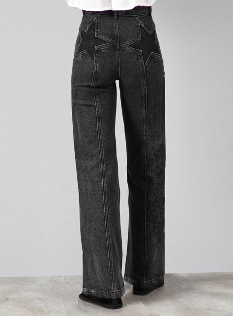Jeans Pants Estrellas Bolsillos-1
