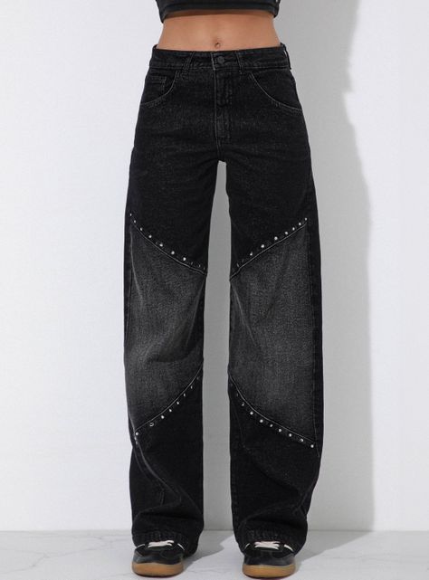 Pantalón Cortes Tachas-0