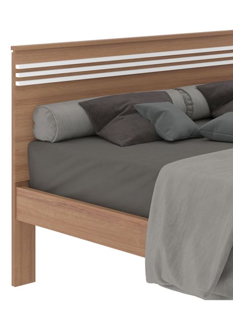 Cama Tradicional 2 Plazas MDP Diseño L.Horizontal-2