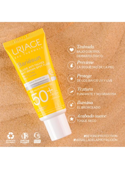 Protector Solar Bariésun Fluido Antimanchas SPF50+ 40ml Uriage-4