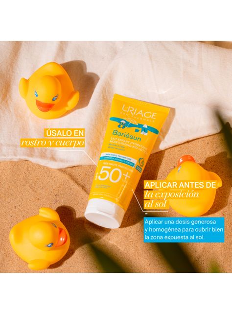 Protector Solar Bariésun Leche Hidratante Niños SPF50+ 100ml Uriage-3