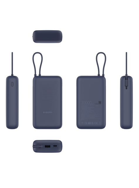 Batería Portátil 20000mAh 33W Cable Integrado Azul-5