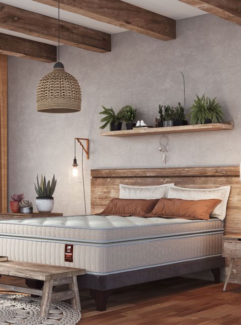 Cama Europea Maximo Cobre 2 Plazas Box Base Dividida + 2 Almohadas Royal-5
