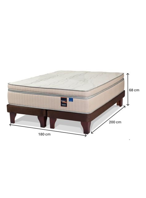 Cama Europea Maximo Cobre King + 2 Almohadas Royal-1