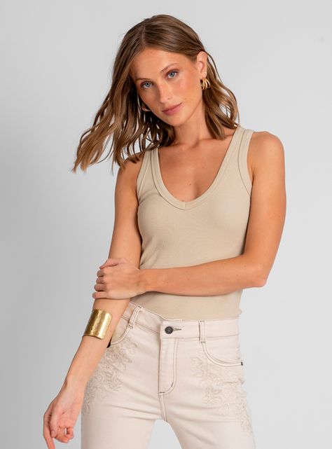 Polera Maru V Beige-0