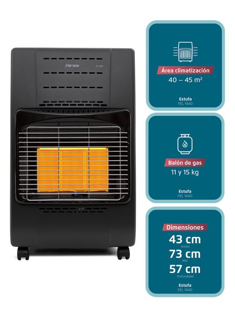 Estufa Gas 11/15 Kg FEL 1440-2