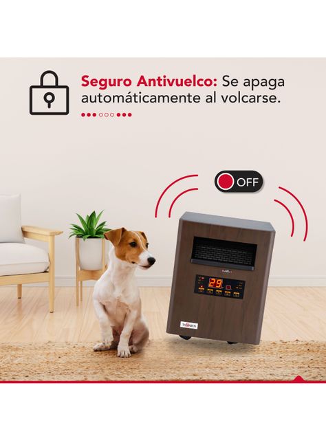 Estufa Infrarroja 2 en 1 1500W Thor Green 1500-4