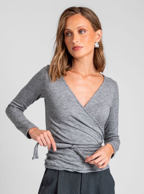 Polera Felicia Gris-3