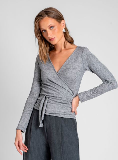 Polera Felicia Gris-2