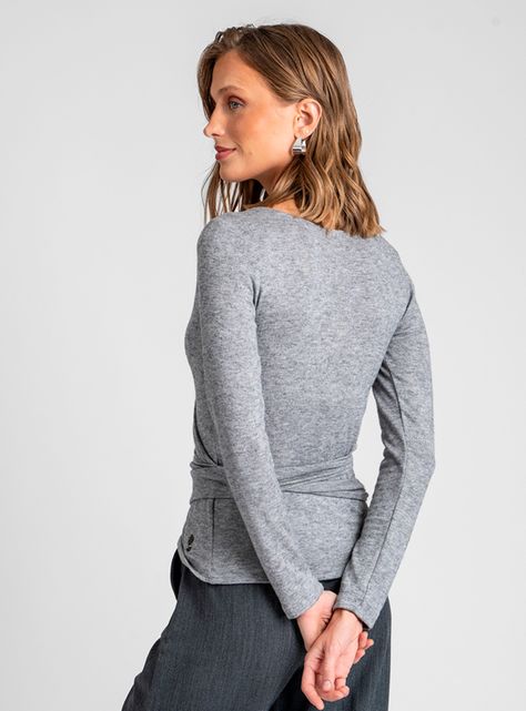 Polera Felicia Gris-1