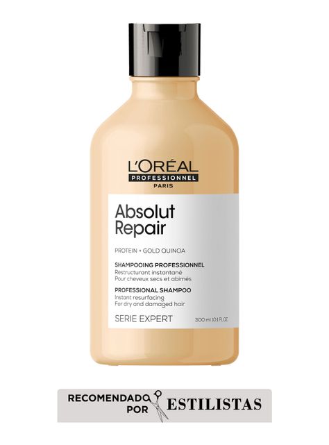 Set Reparación Cabello Dañado Absolut Repair Shampoo 300ml + Máscara 75ml + Aceite 10 en 1 30ml Serie Expert-1